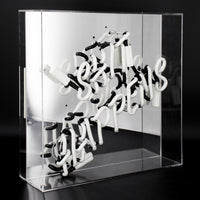 'Shit Happens' Large Acrylic Box Neon Light - Locomocean Ltd