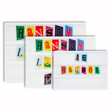 Ransom Style Colourful Extra Letters & Symbols Pack - Locomocean Ltd