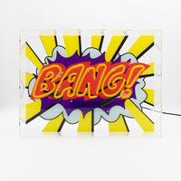 'Bang!' Large Glass Neon Sign - Coming Soon! - Locomocean Ltd