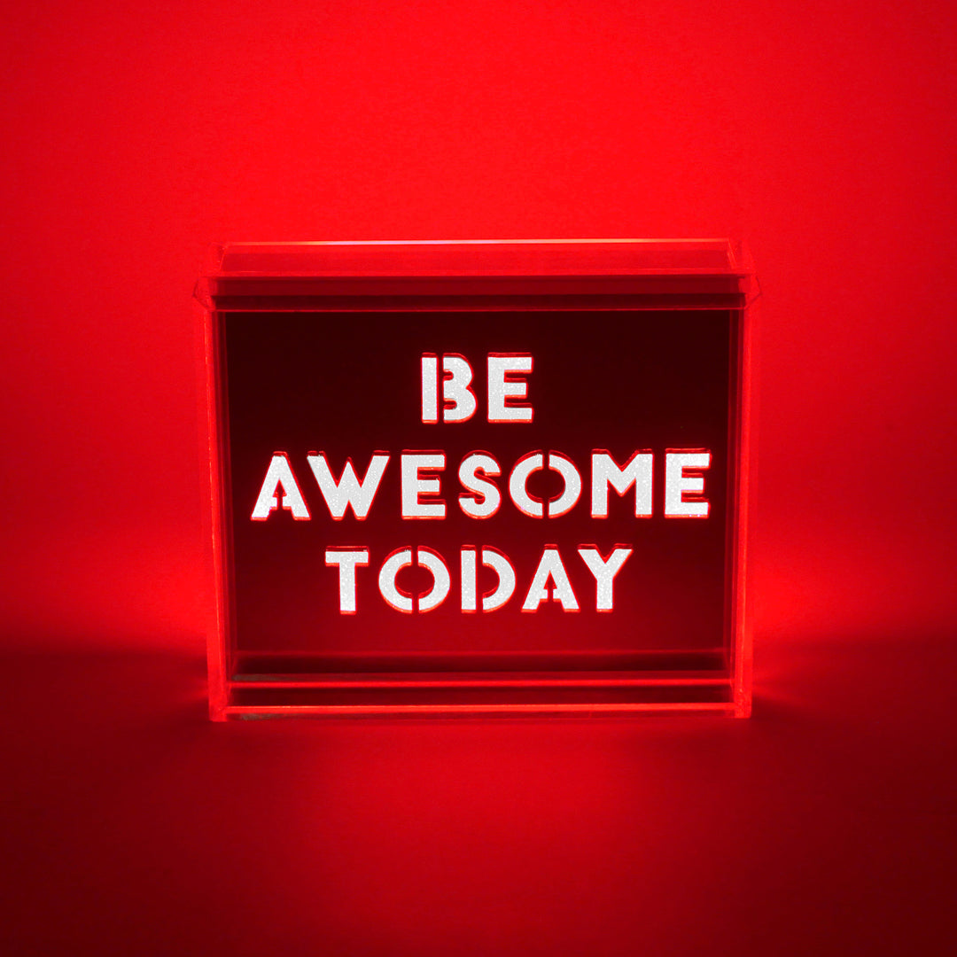 Red - Mini Acrylic Box LED - Locomocean Ltd
