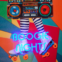 'Boogie Nights' Wall Artwork - LED Neon - Locomocean