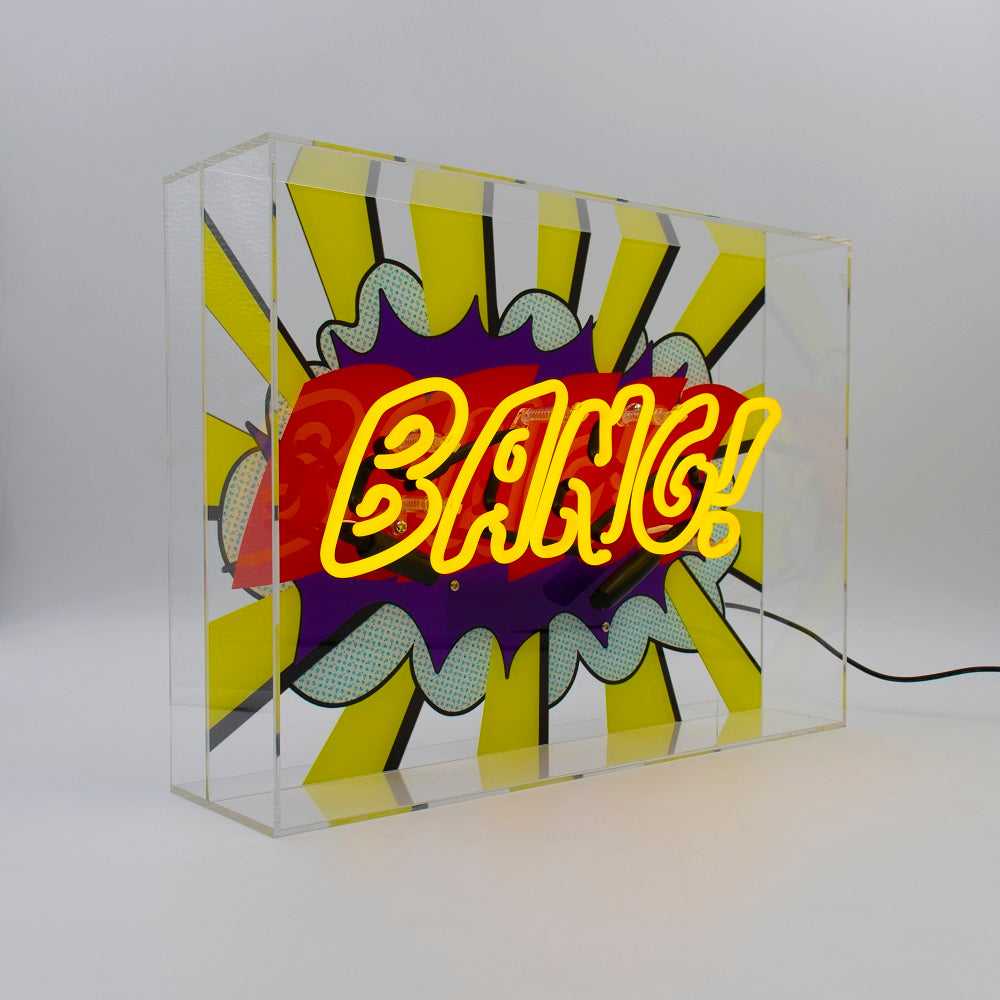 'Bang!' Large Glass Neon Sign - Coming Soon! - Locomocean Ltd