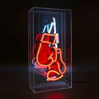 'Boxing' Large Acrylic Box Neon - Boxing Gloves with Graphic - Locomocean Ltd