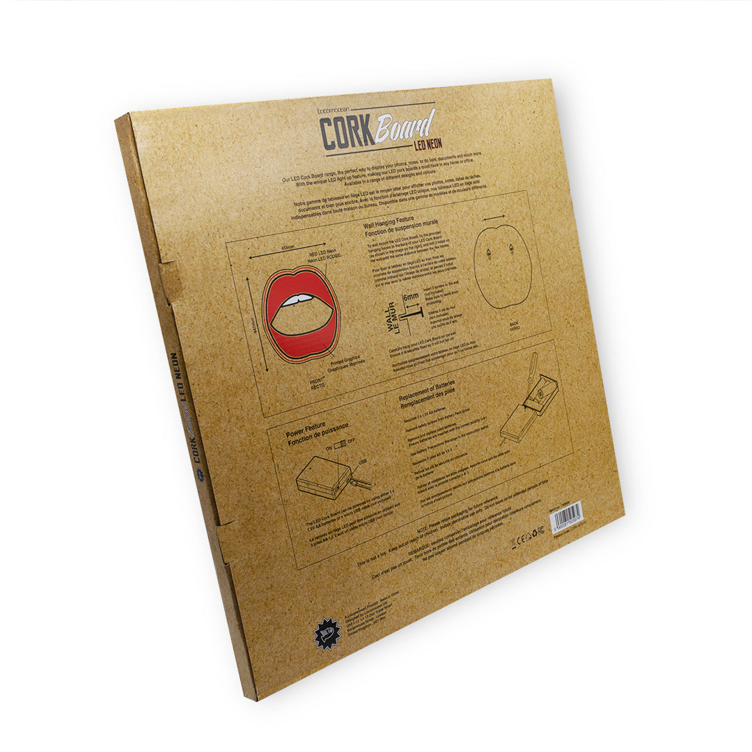 LED Corkboard - Mouth - Locomocean Ltd