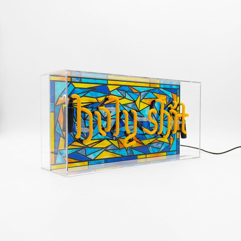 'Holy Shit' Glass Neon Sign - Coming Soon! - Locomocean Ltd
