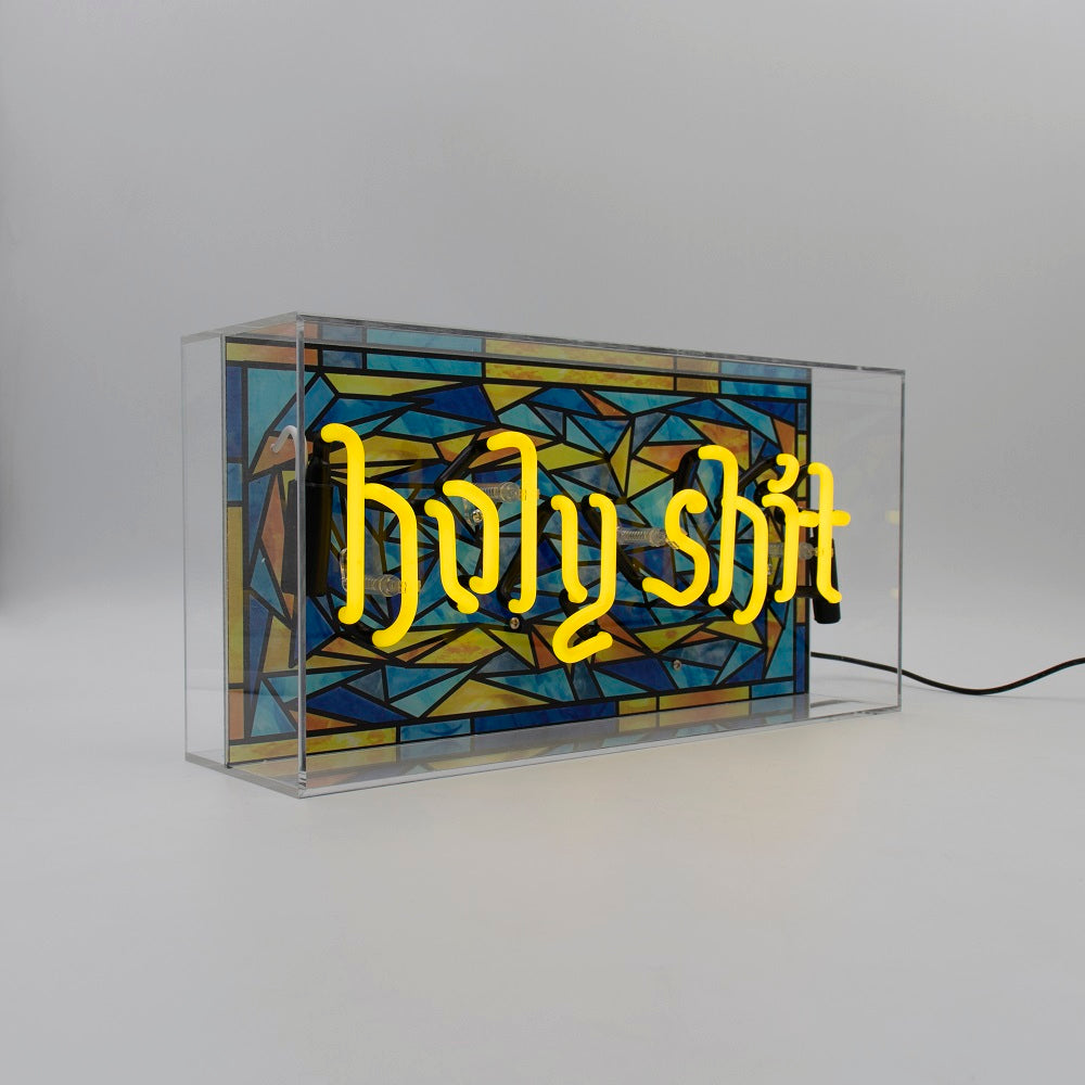 'Holy Shit' Glass Neon Sign - Coming Soon! - Locomocean Ltd