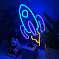 Neon 'Rocket' Sign - Locomocean Ltd