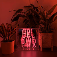 'Girl Power' Mini Glass Neon Sign - Locomocean Ltd