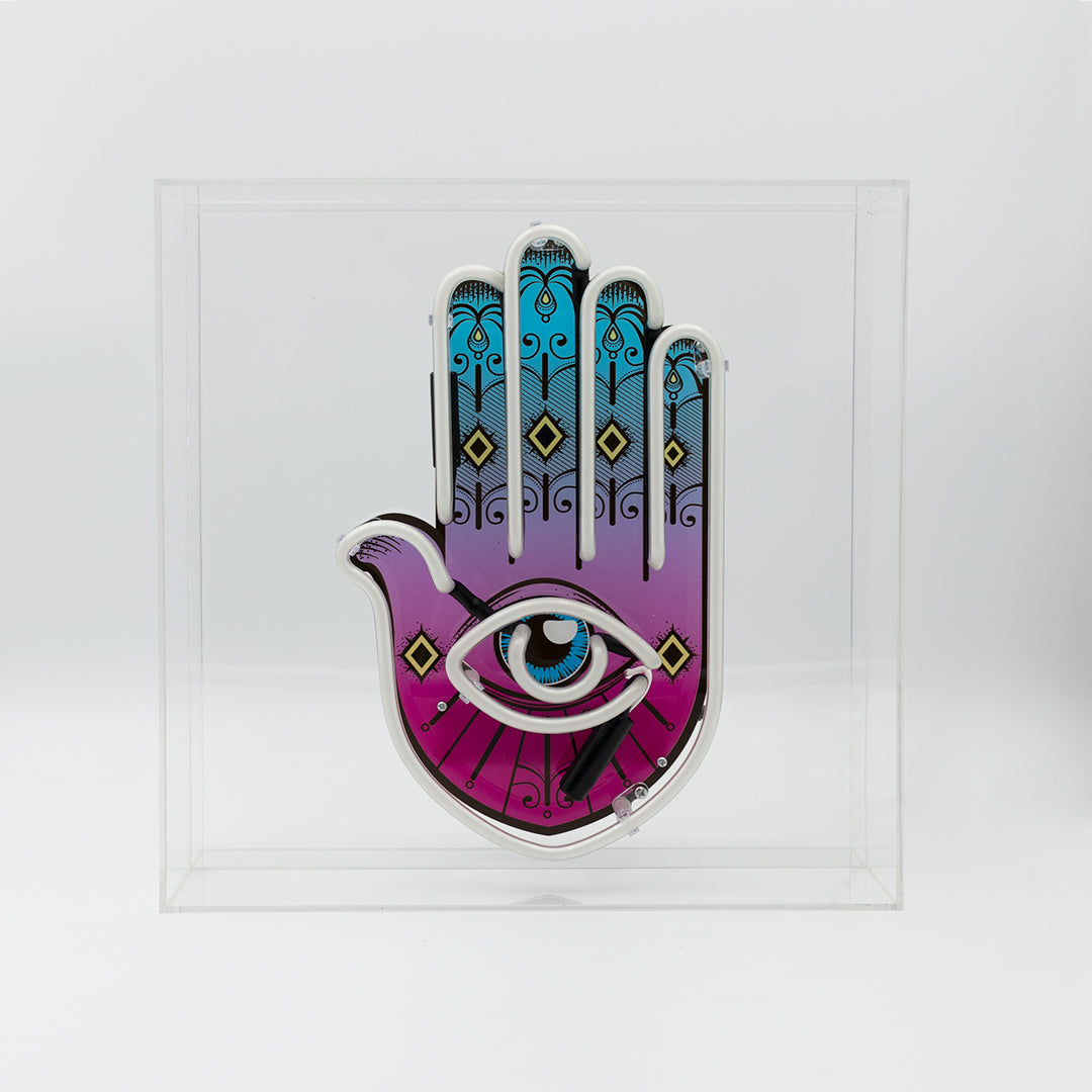 'All Seeing Eye' Large Glass Neon Sign - Locomocean Ltd