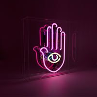 'All Seeing Eye' Large Glass Neon Sign - Locomocean Ltd