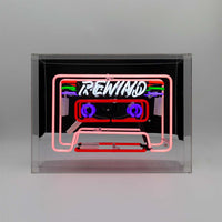 'Cassette' Large Glass Neon Sign - Locomocean Ltd