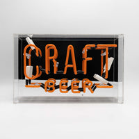 'Craft Beer' Large Glass Neon Sign - Locomocean Ltd
