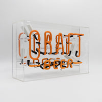 'Craft Beer' Large Glass Neon Sign - Locomocean Ltd