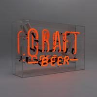 'Craft Beer' Large Glass Neon Sign - Locomocean Ltd