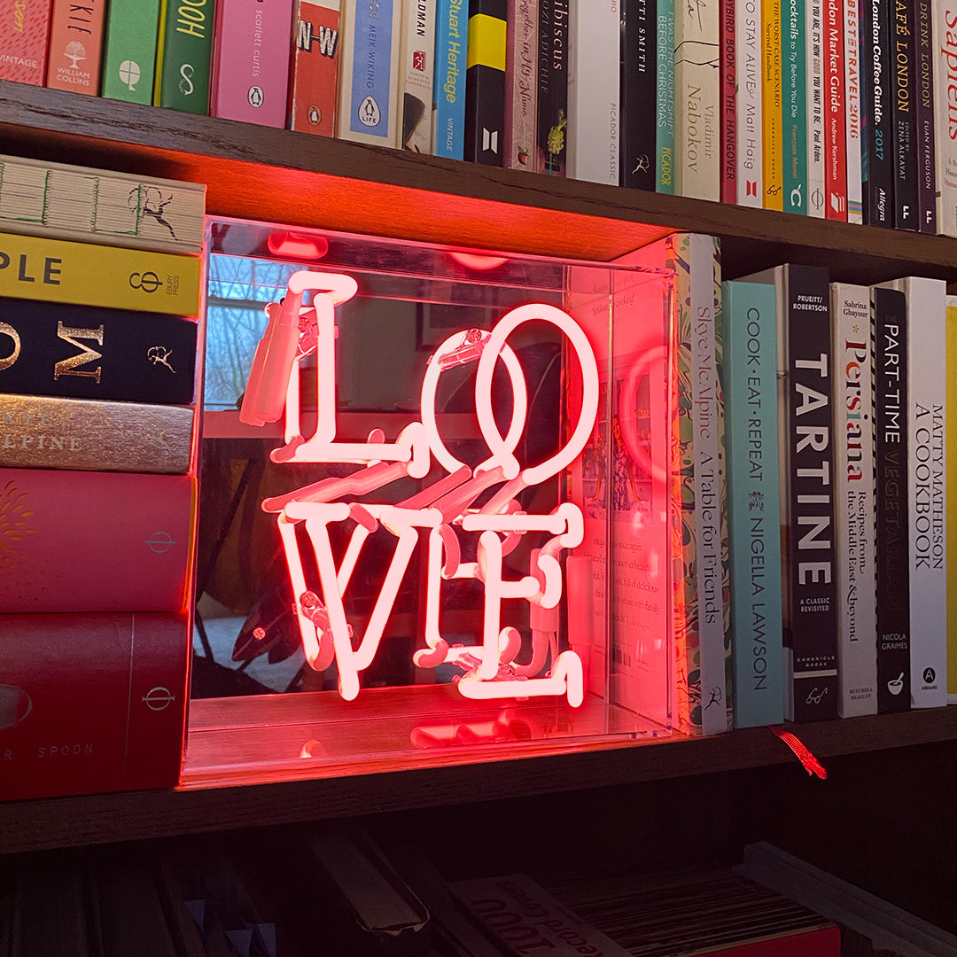 'Love' Acrylic Box Neon Light - Locomocean Ltd