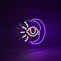 'Moon' Large Glass Neon Sign - Locomocean Ltd