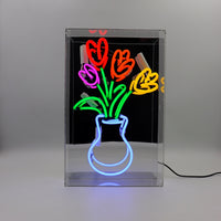 'Vase of Tulips' Glass Neon Sign - Locomocean Ltd