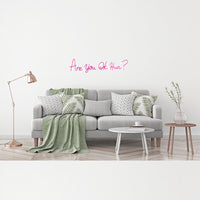 'Are you OK Hun?' Pink Neon LED Wall Mountable Sign - Locomocean Ltd