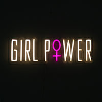 'Girl Power' Warm White Neon LED Wall Mountable Sign - Locomocean Ltd