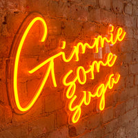 'Gimme Some Suga' Orange Neon LED Wall Mountable Sign - Locomocean Ltd