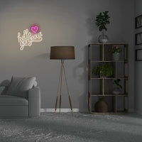 'Hello Gorgeous' Warm White Neon LED Wall Mountable LED - Locomocean Ltd