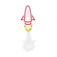 'Space Rocket' Neon LED Wall Mountable Sign - Locomocean Ltd