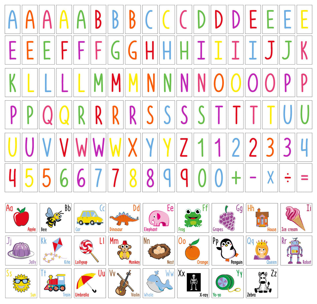 Alphabet letter pack for A4 lightbox - Locomocean Ltd