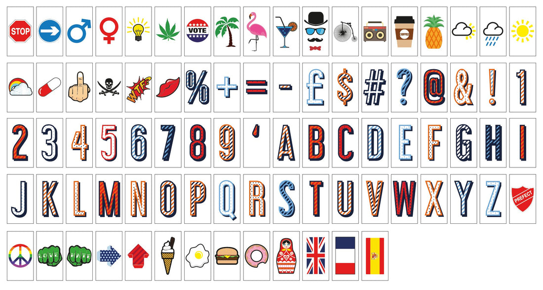 Random Extra Letters & Symbols Pack - Locomocean Ltd