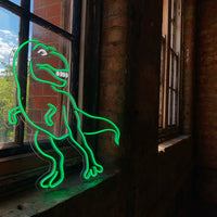 'Dinosaur' Green Neon LED Wall Mounted Sign - Locomocean Ltd