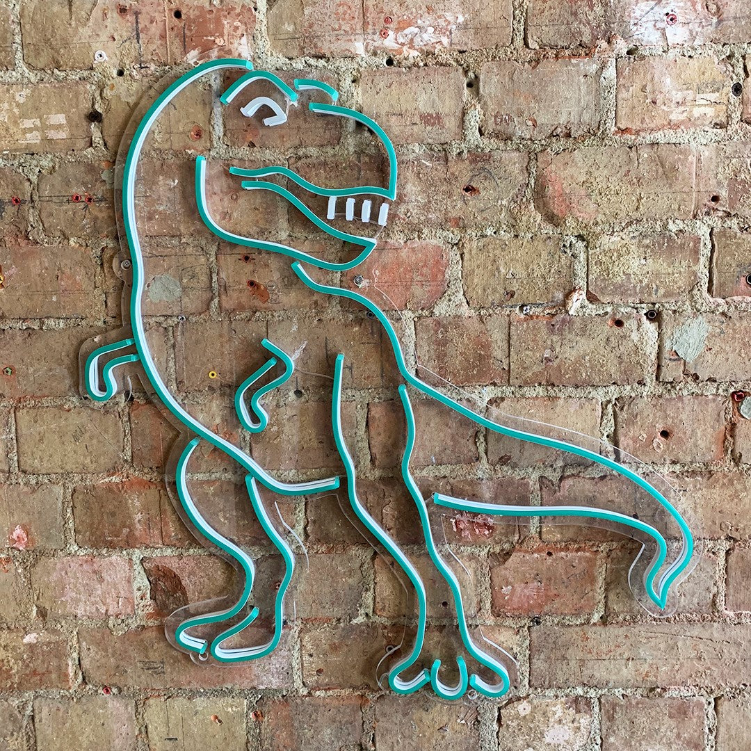 'Dinosaur' Green Neon LED Wall Mounted Sign - Locomocean Ltd
