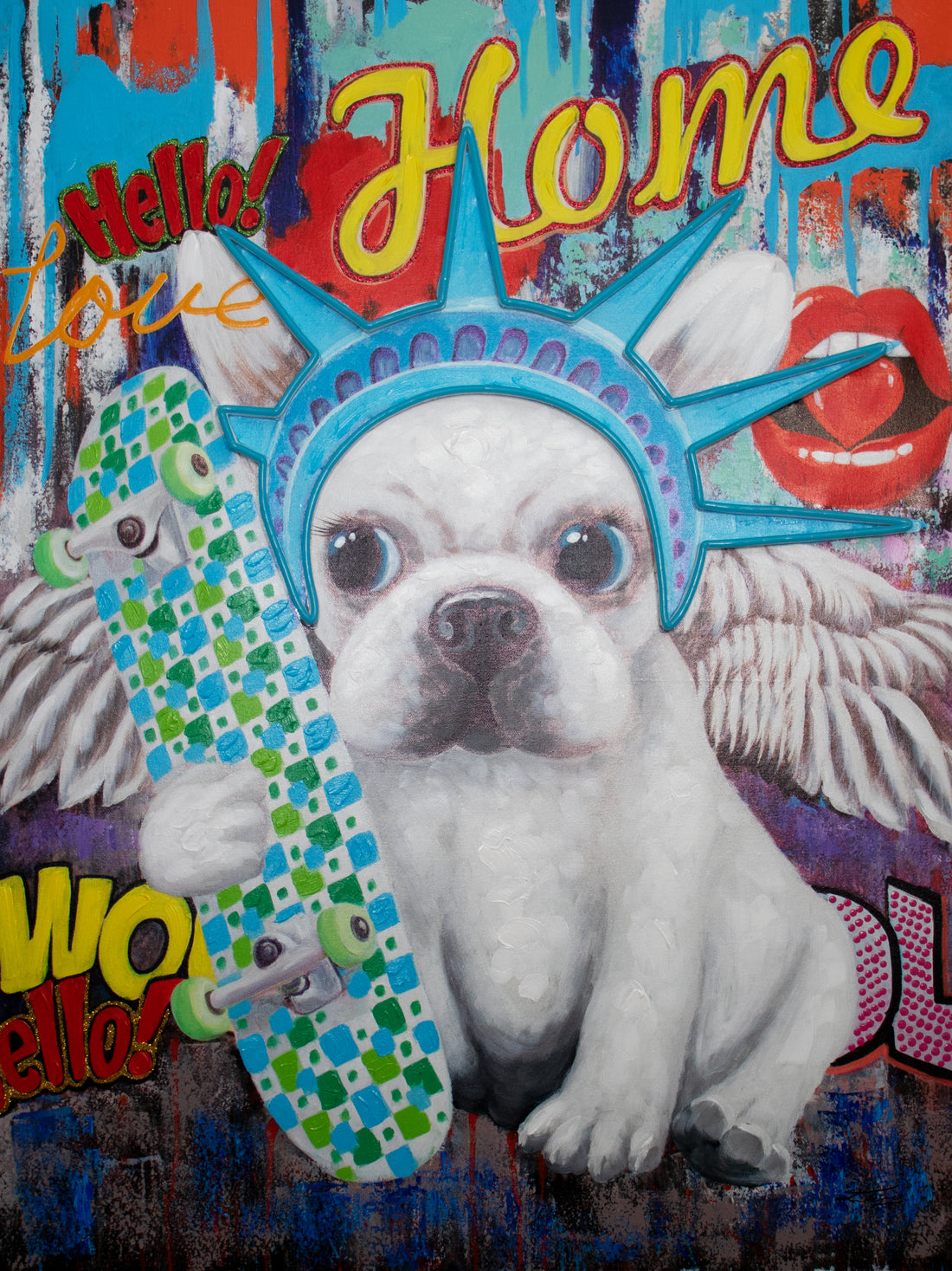 'Liberty Dog' Wall Artwork - LED Neon - Locomocean Ltd