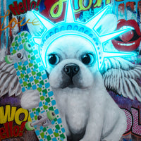 'Liberty Dog' Wall Artwork - LED Neon - Locomocean Ltd