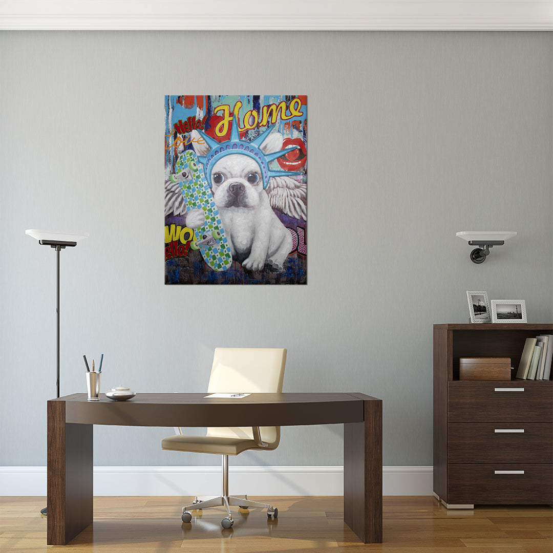 'Liberty Dog' Wall Artwork - LED Neon - Locomocean Ltd