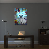 'Liberty Dog' Wall Artwork - LED Neon - Locomocean Ltd