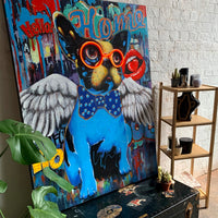 'Dog with Wings' Wall Artwork - LED Neon - Locomocean Ltd