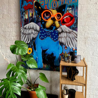 'Dog with Wings' Wall Artwork - LED Neon - Locomocean Ltd
