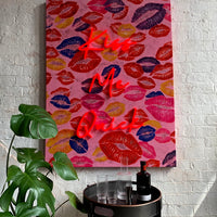 'Kiss Me Quick' Wall Artwork - LED Neon - Locomocean Ltd