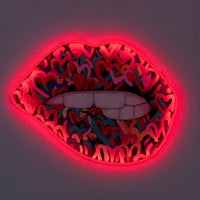 Wall Painting (LED Neon) - Mouth - Locomocean Ltd
