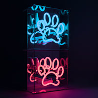 'Paw' Mini Glass Neon Sign - Locomocean Ltd