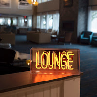 'Lounge' Glass Neon Sign - Locomocean Ltd