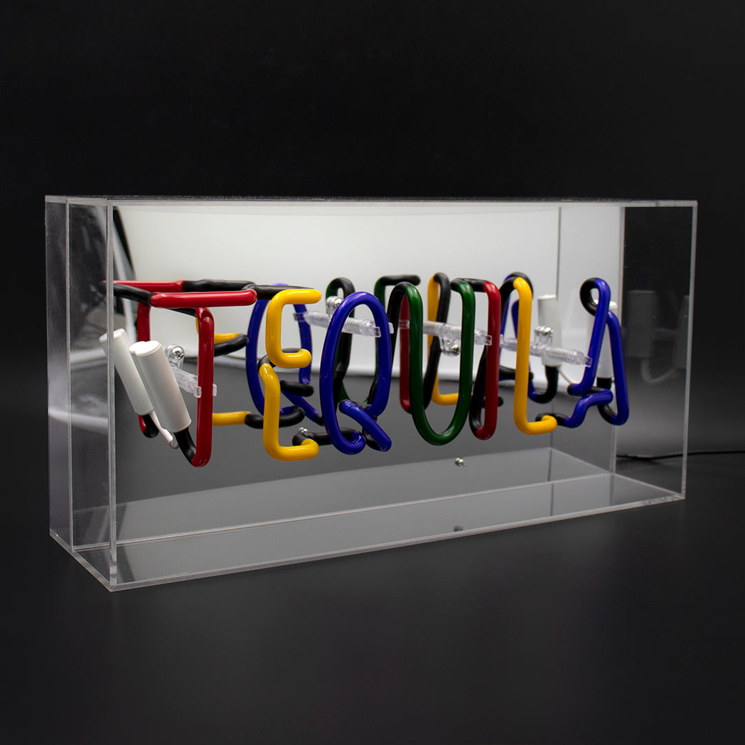 'Tequila' Acrylic Box Neon Light - Locomocean Ltd