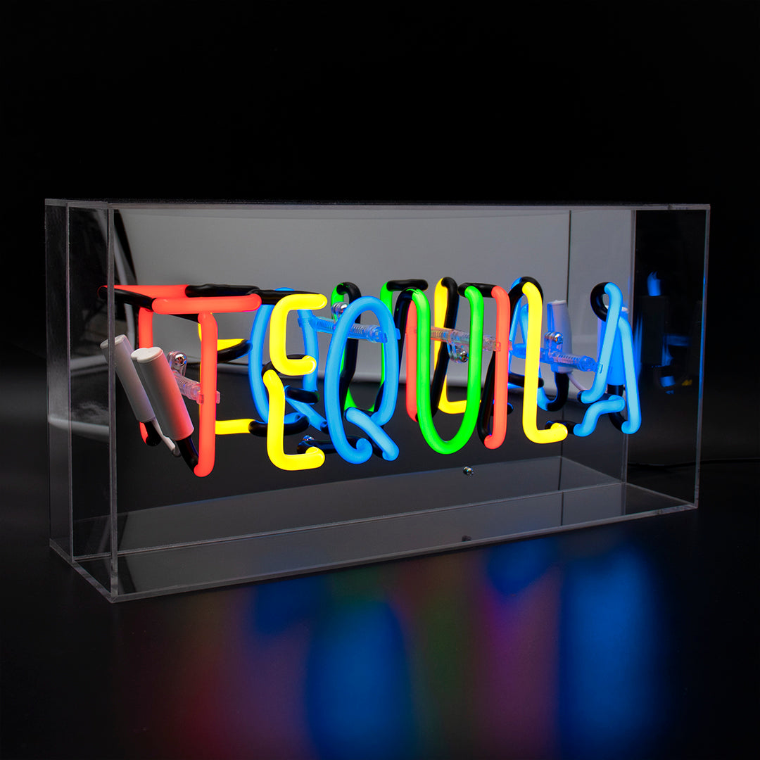 'Tequila' Acrylic Box Neon Light - Locomocean Ltd