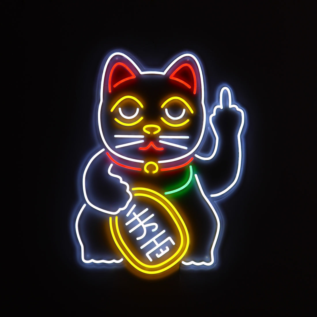 'Cattitude' Neon LED Wall Mounted Sign - Locomocean Ltd