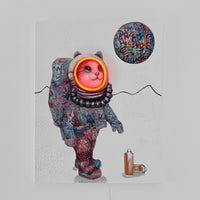 'Space Cat' Wall Artwork - LED Neon - Locomocean Ltd