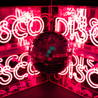 Pink 'Disco' Acrylic Box Neon Light - Locomocean Ltd