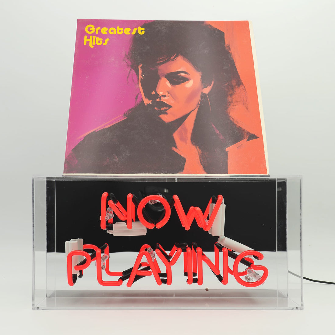 'Now Playing' Glass Neon Box Sign - Locomocean Ltd