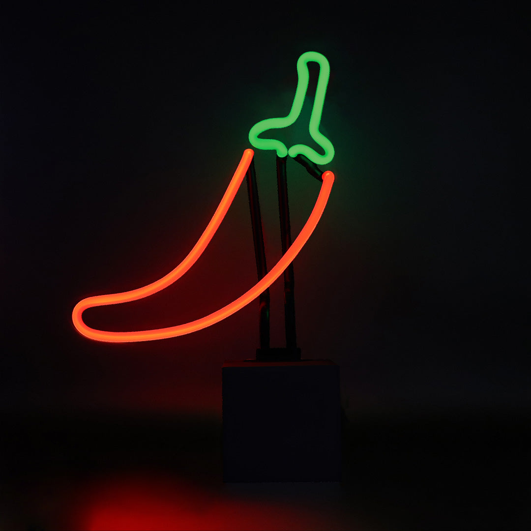 Replacement Glass (GLASS ONLY) - Neon 'Chilli' Sign - Locomocean Ltd