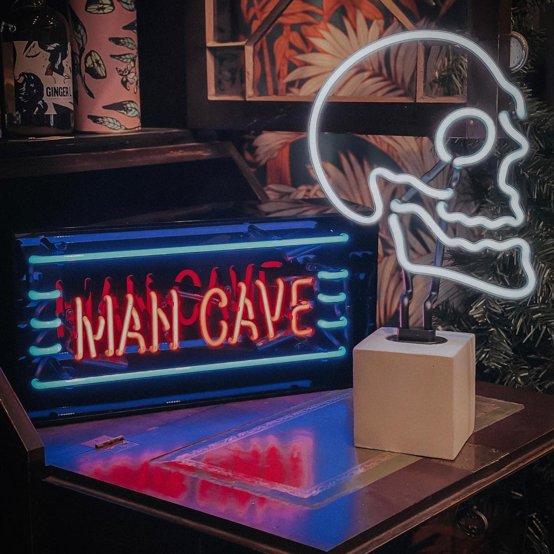 'Man Cave' Glass Neon Sign - Locomocean Ltd