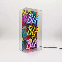 'Bla Bla Bla' Glass Neon Sign