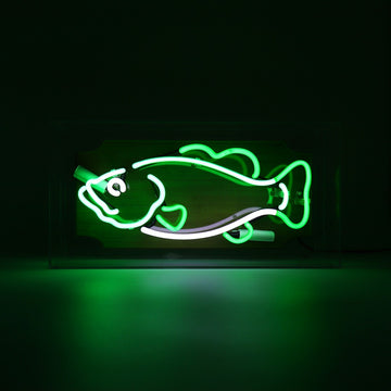 'Trophy Fish' Glass Neon Sign - Locomocean Ltd
